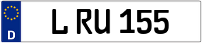 Truck License Plate